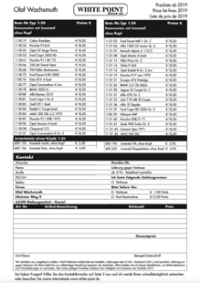 Preisliste 2019